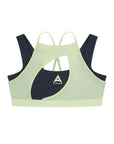 WOMENS A-GAME LAYERED SPORTS BRAS - NAVY/LIME