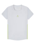 WOMENS A-GAME SHORT SLEEVE TRAINING T-SHIRT - WHITE/LIME