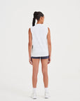 WOMENS A-GAME TRAINING RELAXED VEST - WHITE