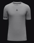 T-SHIRT D'ENTRAÎNEMENT A-GAME PERFORMANCE POUR HOMMES - GRIS ACIER