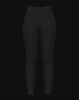 LEGGINGS DE YOGA ENVELOPPÉS TAILLE HAUTE A-GAME POUR FEMMES - NOIR