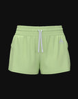 WOMENS A-GAME TRAINING RUNNER SHORTS - LIME/WHITE