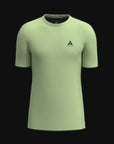 MENS A-GAME PANELLED TRAINING T-SHIRT - LIME/BLACK