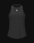 WOMENS A-GAME RELAXED RACER BACK TRAINING VEST - BLACK