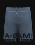 Pantaloncini da allenamento 2 in 1 A-Game da uomo - Blu oceano