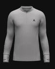 MENS A-GAME PERFORMANCE LONG SLEEVE TRAINING TOP - STEEL GREY